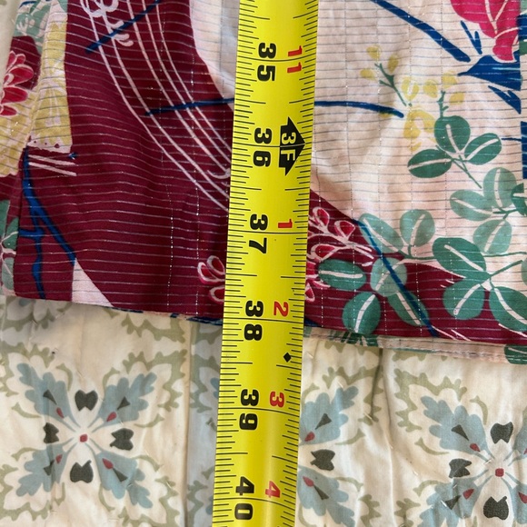 Maeve Anthropologie Cotton & Silk A Line Asian Influence Floral Dress - Picture 8 of 16